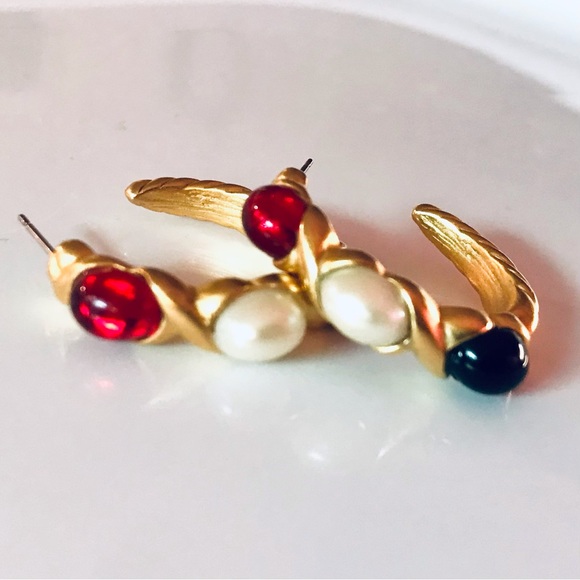 Vintage Hoop Earrings - Picture 6 of 7